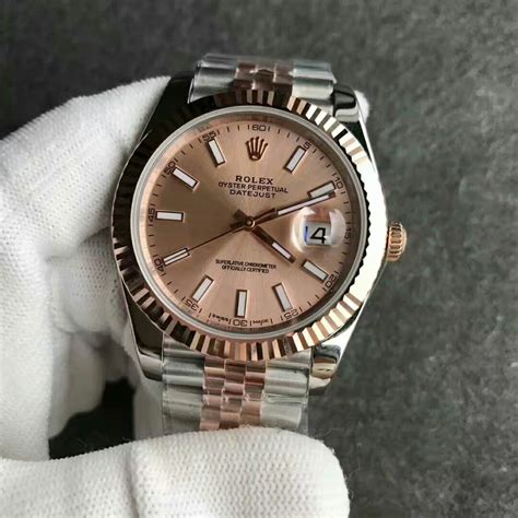 rolex datejust rosa replica|false rolex markings.